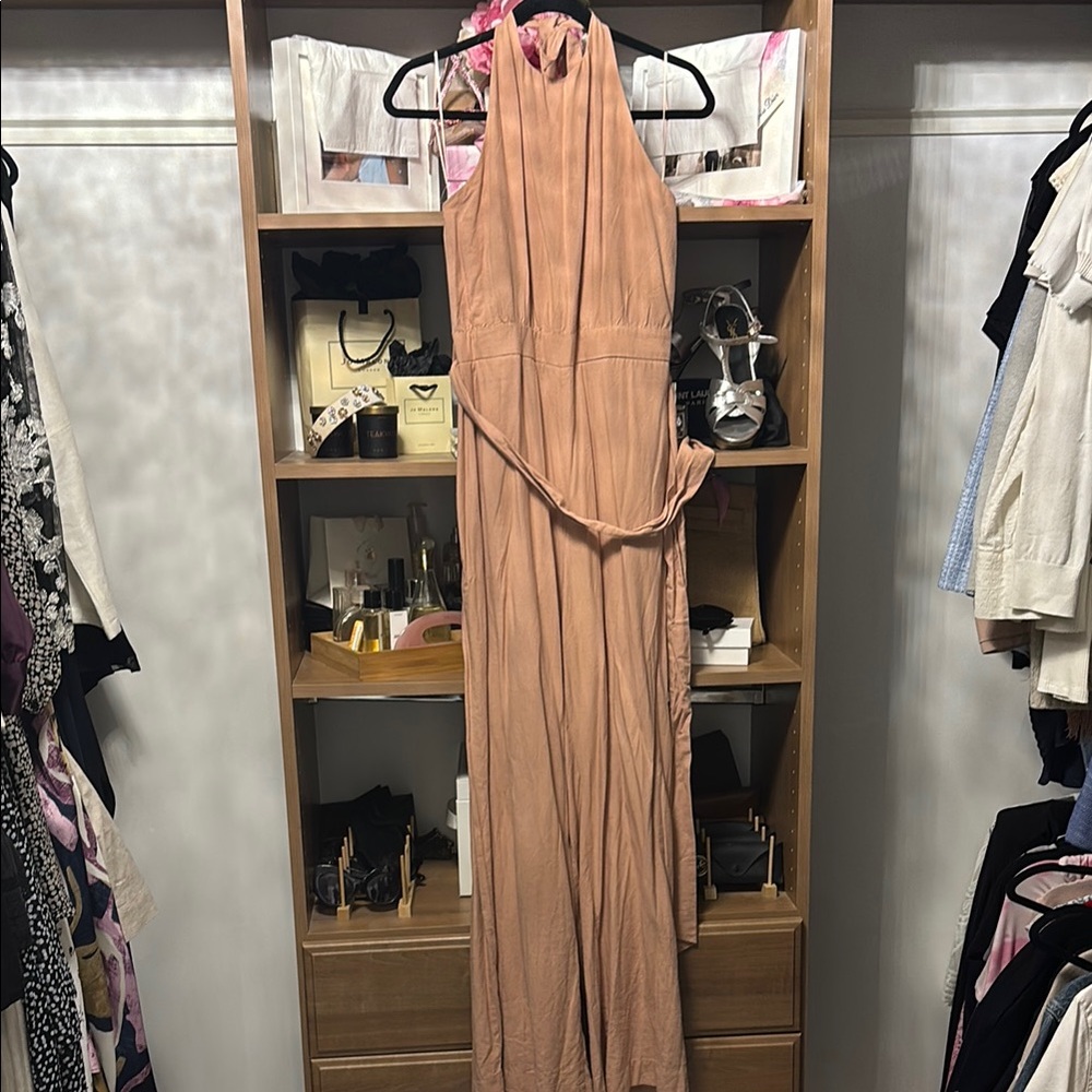 Zara Elegant Blush/Pink/Peach Jumpsuit NWT